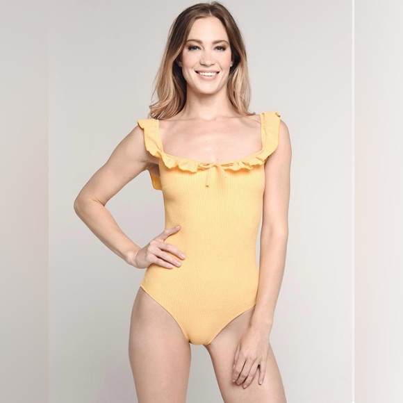 SOLID & STRIPED Other - SOLID & STRIPED Amelia Yellow Swimsuit